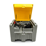 diesel tank with reel pump nozzle