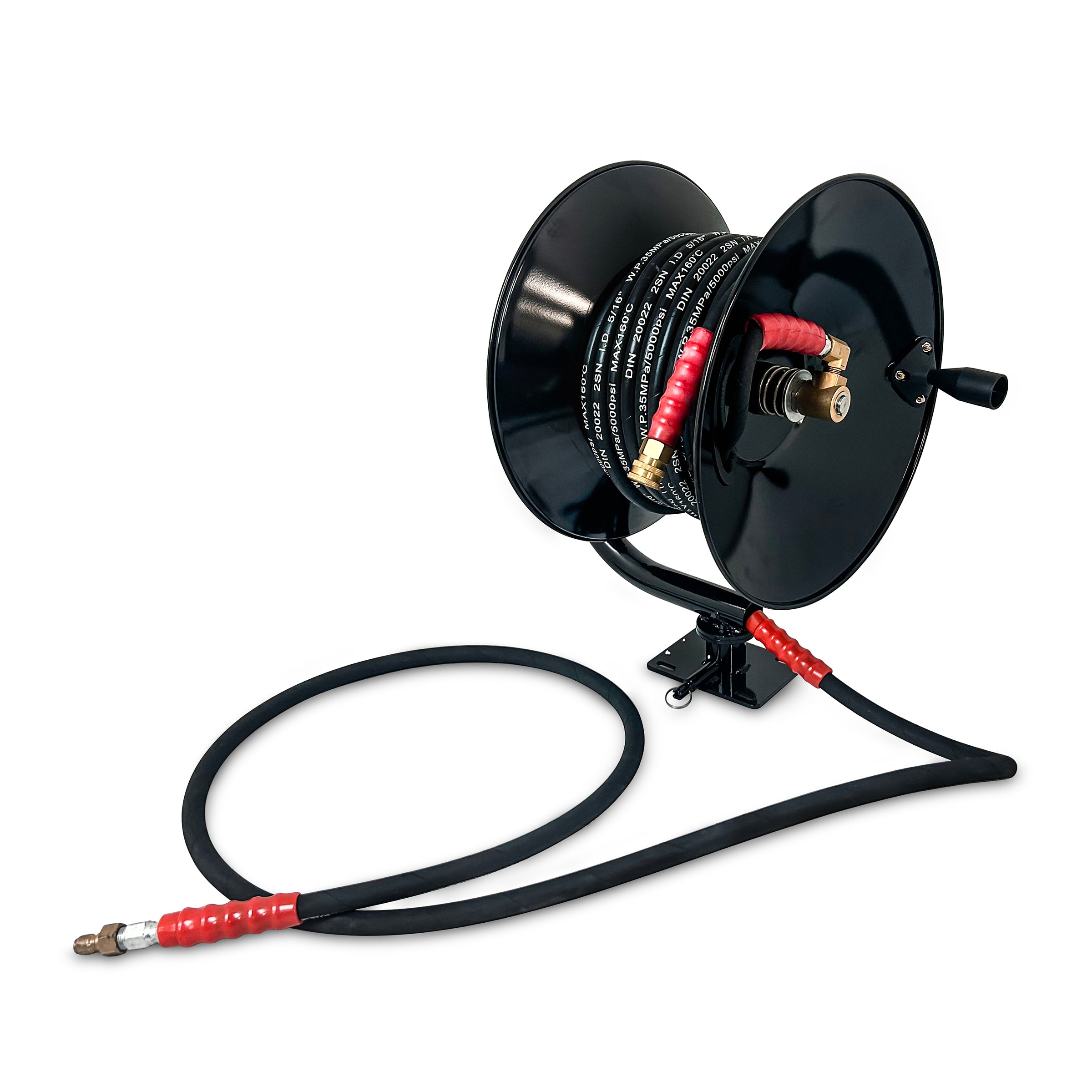 Erie Tools 5100 PSI 3/8 x 100' Pressure Washer Hose Reel with