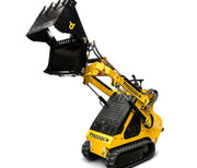 Track mini loader with 4 in 1 bucket