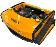 Radio controlled lawn mower grass cutting