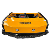 Track driven remote control lawn mower