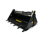 paddock 4 in 1 hydraulic bucket for skid steer and loaders