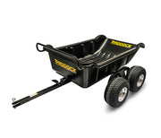 poly dump cart tipper trailer for quad bike