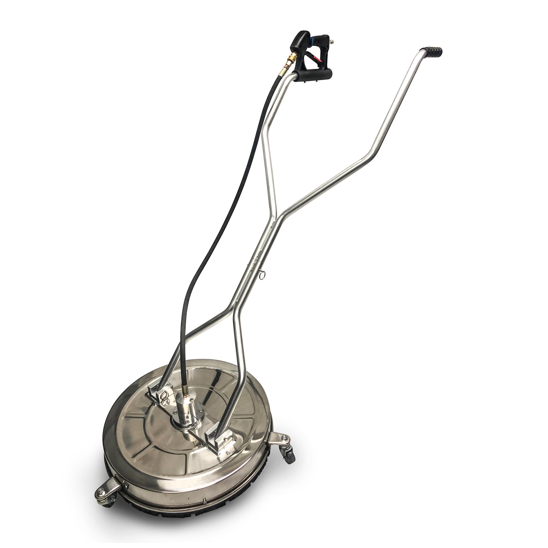 Pressure washer floor scrubber top