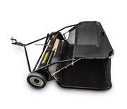 tow behind lawn sweeper for ride on mower