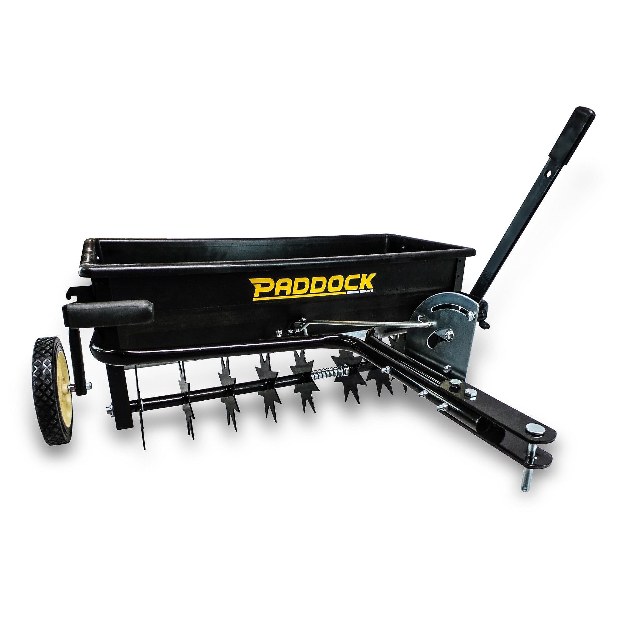 garden tractor seeder Seed Spreader & Spike Aerator